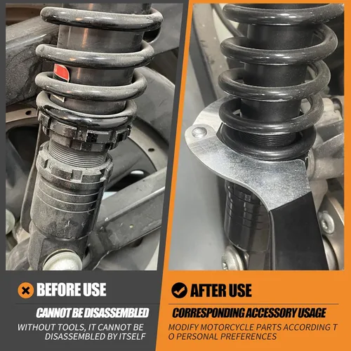 Vista 4 de Llave de ajuste de llave de choque de motocicleta de 2 a 4-3/4 pulgadas apta para Harley
