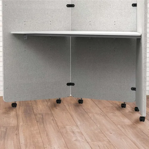 Vista 4 de Stand Up Desk Store Ruedas de 2 pulgadas para reducir el ruido reciclado PET Workpods (paquete de 6)
