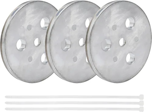 Vista 6 de Placa de peso de ánodo de zinc con lazos de plástico, placa de zinc en tu cesta de skimmer, cesta de desnatador, peso de ánodo de zinc
