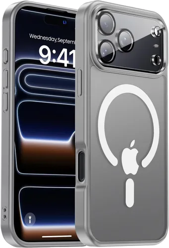 Vista 137 de Funda magnética para iPhone Air con protector de lente de cámara, protección grado militar de 10 pies, compatible con funda MagSafe Slim para iPhone