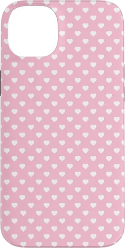 Vista 15 de Hearts Pattern Light Pink White Valentine Case for iPhone 17