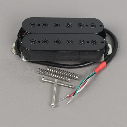 Vista 6 de FLEOR Pastillas de cuello para guitarra eléctrica Alnico 5 Humbucker de bobina doble - Negro