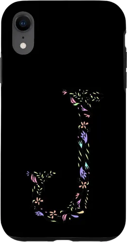 Vista 25 de Letter J Floral Monogram Vintage Initial Personalized Gift Case for iPhone 17