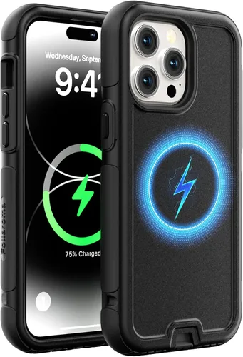 Vista 21 de Follaroma Funda para iPhone 14, compatible con MagSafe, resistente a prueba de golpes, protección anticaídas, cubierta magnética de doble capa