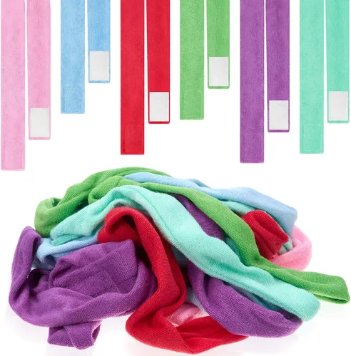 Vista 10 de Henoyso Paquete de 12 collares sensoriales masticables para niños, tela de rizo suave, juguetes de dentición motora, para niños y niñas, joyas