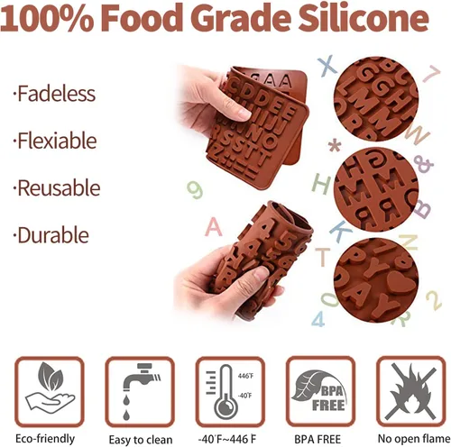 Vista 10 de WhiteRhino Juego de moldes de silicona con forma de corazón de chocolate, grandes rompibles, bomba de cacao caliente de 2.6 pulgadas, moldes