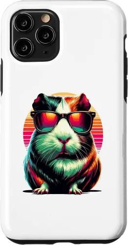 Vista 10 de Funda colorida para iPhone 15 con gafas de sol de arte pop para amantes de conejillos de indias