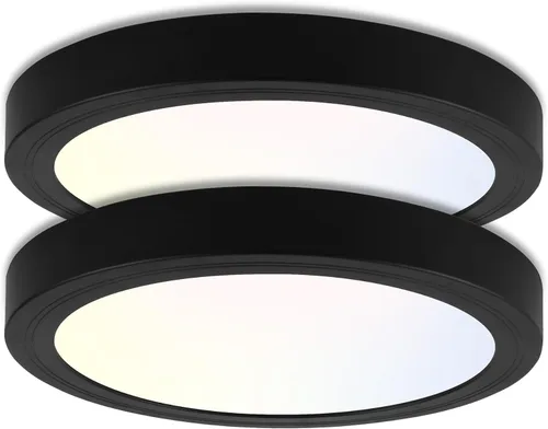 Vista 16 de hykolity 7Inch Selectable CCT LED Flush Mount Ceiling Light,1500LM,2 Pack