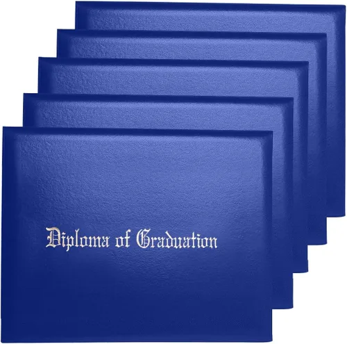 Vista 11 de Funda para diploma 8.5x11 de cuero sintético acolchada para certificados, color negro Cubierta de certificado de premio de grado de diploma