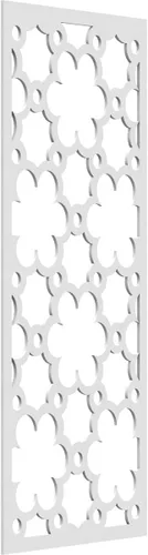Vista 123 de 9 3/8"W x 24 3/8"H x 1/4"T Southgate Decorativos Paneles De Pared De Madera Calado, Abedul