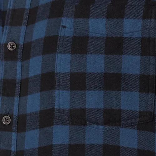 Vista 7 de Tienda Essentials - Camisa de franela para hombre de ajuste delgado y manga larga