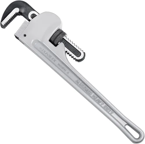 Vista 15 de MAXPOWER Llave de tubo de 10 pulgadas, llave de plomería ajustable de aluminio 40% más ligera