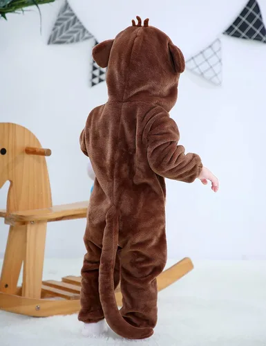 Vista 5 de BJWEO - Lindo disfraz para bebé niñas y niños pequeños y recién nacidos disfraz de Navidad Halloween enterizo de invierno piyamas de cosplay