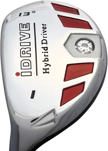 Vista 2 de #1 iDrive 13° Driving One Iron Wood Hybrid Driver zurdo Premium Ultra Perdonador Lady L Flex Grafito Shaft Tour Velvet Grip