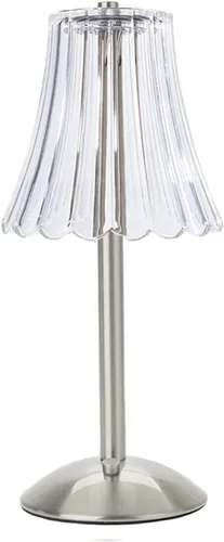 Vista 6 de HEQET Lámparas de mesa inalámbricas para el hogar, mesa, comedor, lámparas recargables doradas, lámpara de mesa LED de latón portátil