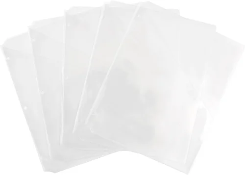 Vista 4 de Avery Bolsillos para carpetas de 3 anillos, transparentes, 8.5" x 11", sin ácido y seguros para archivo, 15 bolsillos para carpetas en total