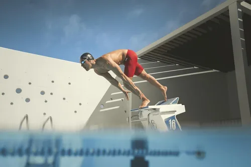 Vista 6 de ARENA Los colores del equipo de los hombres sólido Swim Jammer MaxLife Atlético Traje de baño de entrenamiento de la piscina Traje de baño