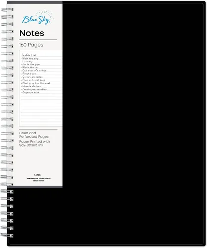 Vista 13 de Blue Sky Notes Professional Notebook, 5.5" x 8.5", Black