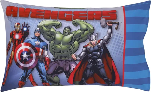 Vista 4 de Marvel Avengers - Juego de sábanas de 2 piezas para niños pequeños