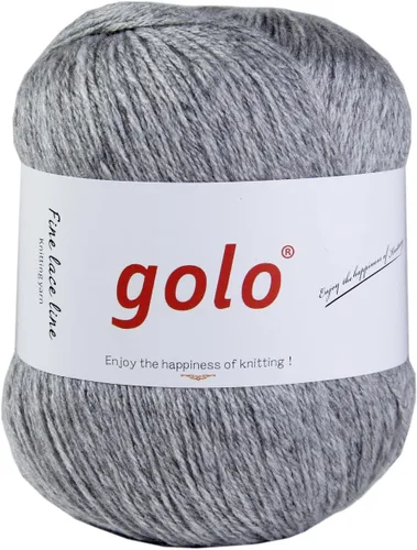 Vista 22 de Golo Lana de merino para tejer a mano, hilo suave y cálido de cachemira para ganchillo