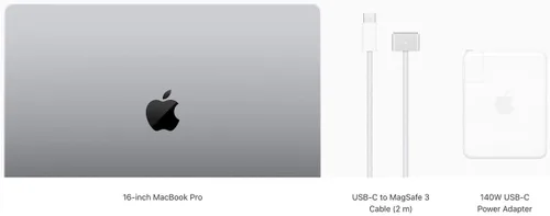 Vista 3 de Apple MacBook Pro 2021 (16 pulgadas, chip M1 Pro con CPU de 10 núcleos y GPU de 16 núcleos, 16 GB de RAM, 1 TB SSD), color plateado