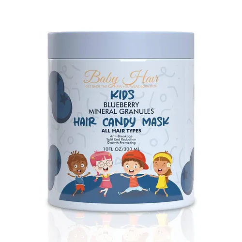 Vista 8 de BABY HAIR - Acondicionador de cabello para niños con minerales de arándanos, acondicionador para el cabello sin sulfato, acondicionador