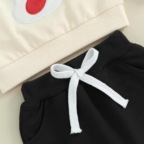 Vista 5 de Conjunto de sudadera de manga larga y pantalones largos para bebé recién nacido, ropa de Navidad