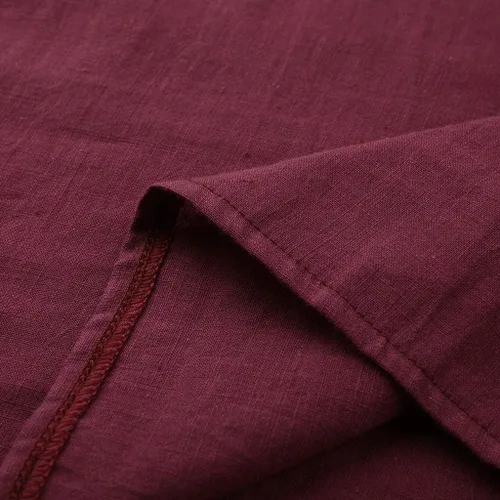 Vista 3 de Ceboyel Cotton Linen Tops for Women 34 Sleeve Crewneck Tunic Blouses Dressy Causal Gauze Shirts Ladies Summer Clothing 2025