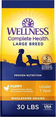 Vista 11 de Wellness Complete Health - Alimento seco para perros de raza grande con granos, ingredientes naturales, fabricado en Estados Unidos con carne real