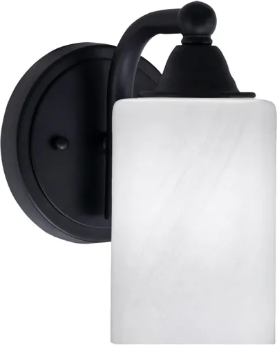 Vista 12 de Toltec Lighting Paramount - Aplique de pared de 1 luz, lámpara de pared para interiores, regulable, compatible con LED de base media, acabado
