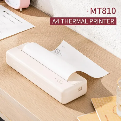Vista 7 de Bisofice Impresora inalámbrica portátil MT810 A4 Impresión térmica