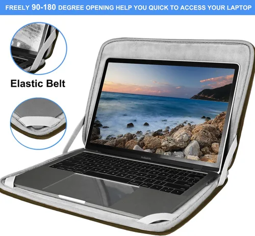 Vista 84 de Funda para portátil, bolsa de transporte con protección para computadora compatible con MacBook Air nuevo de 13 pulgadas M2/A2681 M1/A2337, MacBook