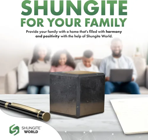 Vista 7 de Shungite World Cubo de shungite auténtico pulido de 1.18 pulgadas / 1.18 pulgadas, cristal curativo natural, cubo negro real, protección