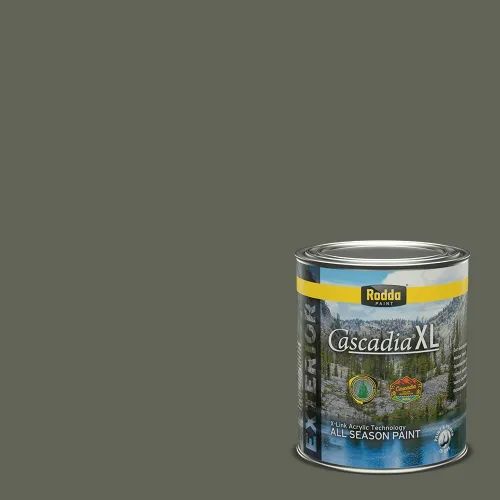 Vista 86 de Rodda Paint CASCADIA XL Pintura e imprimación satinada exterior en uno, cuarto de galón, Aquafir