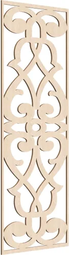Vista 36 de 9 3/8"W x 24 3/8"H x 1/4"T Bellaire Decorativos Paneles de pared de madera calado, abedul