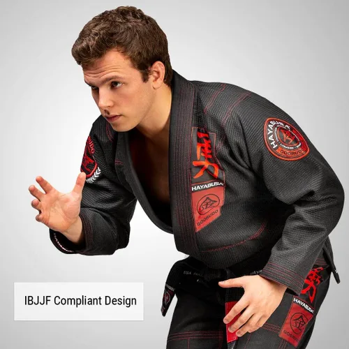 Vista 3 de Hayabusa Goorudo 3 Gold Weave Jiu Jitsu Gi