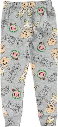 Vista 5 de CoComelon Conjunto de pijama de algodón ajustado de 4 piezas para niños pequeños