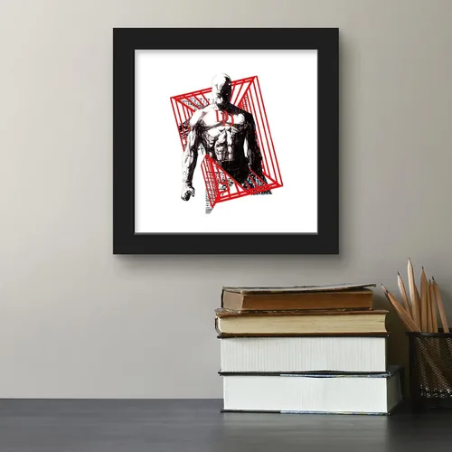 Vista 4 de Trends International Gallery Pops Marvel Comics Daredevil - Póster geométrico de tinta de diablo, arte de pared, 12.00 x 12.00 pulgadas, versión