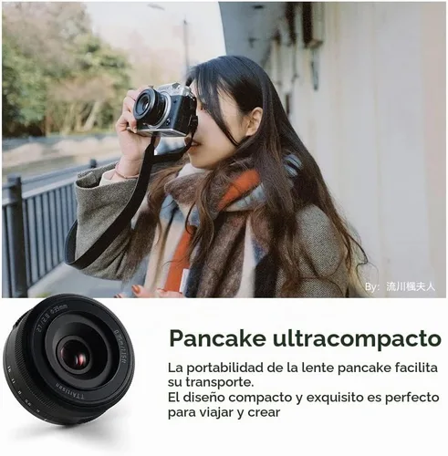 Vista 3 de TTArtisan AF 27mm F2.8 Lente de Enfoque Automático APS-C Compatible con Cámaras Sin Espejo Sony E-Mount A5000 A5100 A6000 A6100 A6300 A6400 A6500
