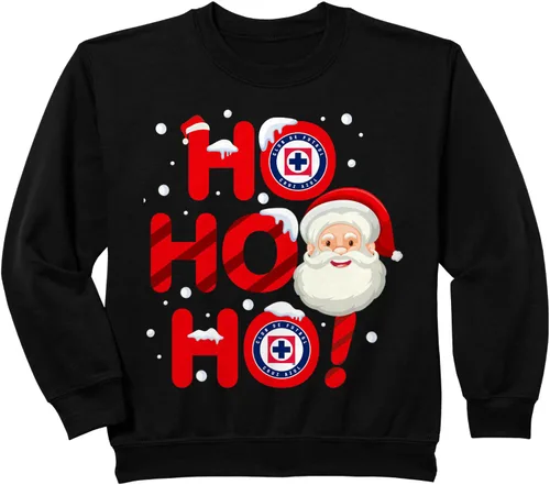 Vista 8 de Deportivo Cruz Azul - Sudadera de Navidad, Negro