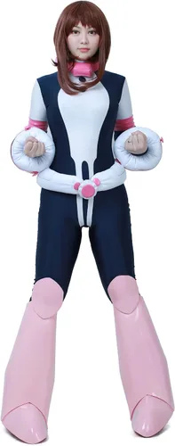 Vista 2 de miccostumes Disfraz de héroe de anime para mujer, disfraz de cosplay con pieza de cintura y cuello