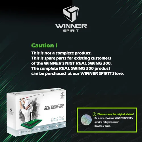 Vista 2 de WINNER SPIRIT Real Swing 300 Golf Swing & Hitting Trainer, True Impact, Comprobación de camino después de swing Alfombrilla de práctica