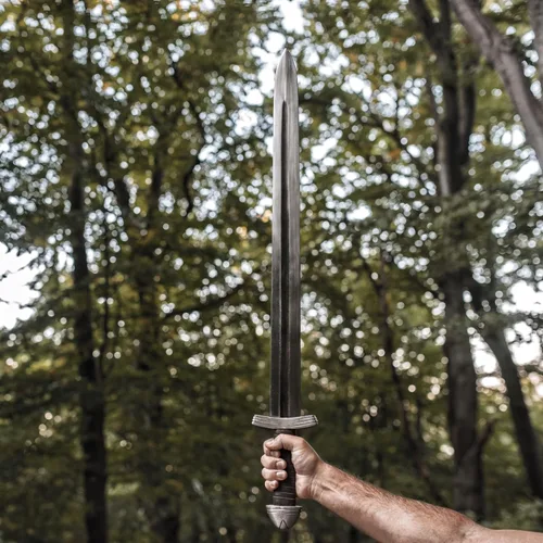 Vista 17 de Norse Tradesman Espada vikinga de acero para primavera