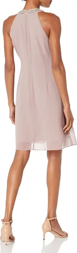 Vista 2 de S.L. Fashions Vestido tubo tipo halter para mujer (pequeño y regular)