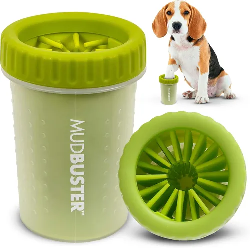 Vista 16 de Dexas MudBuster Limpiador Portátil de Patas de Perro - Calidad Premium, Azul, Tamaño Pequeño para Suministros y Accesorios para Mascotas