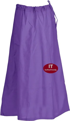 Vista 16 de Indian Trendy Sari Enagua de Algodón Cosida Cintura Ajustable Sari Enagua Forro Falda