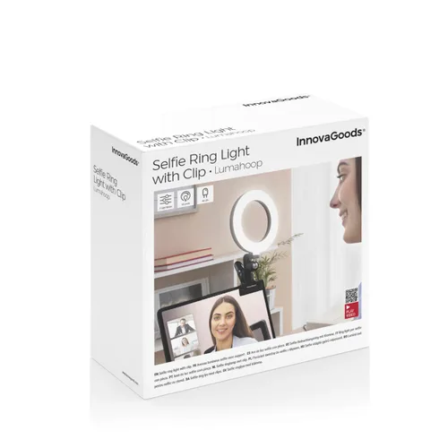 Vista 16 de Aro de Luz Selfie con Pinza de Soporte Lumahoop InnovaGoods