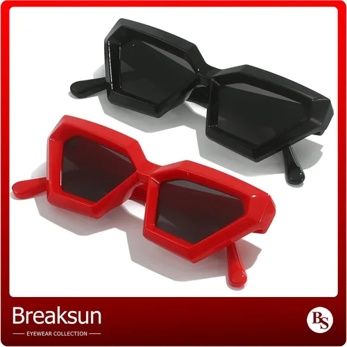 Vista 5 de Gafas de sol de ojo de gato con montura gruesa para mujer, estilo vintage, de moda, estilo retro