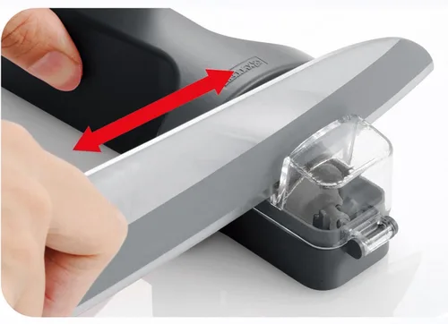 Vista 2 de Kyocera Rollo Afilador de cuchillos para cuchillos de acero KYOCERA Steel Knife Sharpener: Advanced Ceramic Sharpening Wheel for Fast