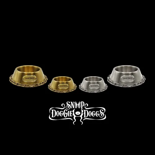 Vista 5 de Snoop Doggie Doggs Cuenco para mascotas Off The Chain Deluxe